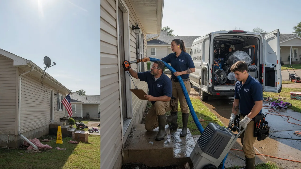 Ceiling Water Damage Restoration in Paris, AR near me